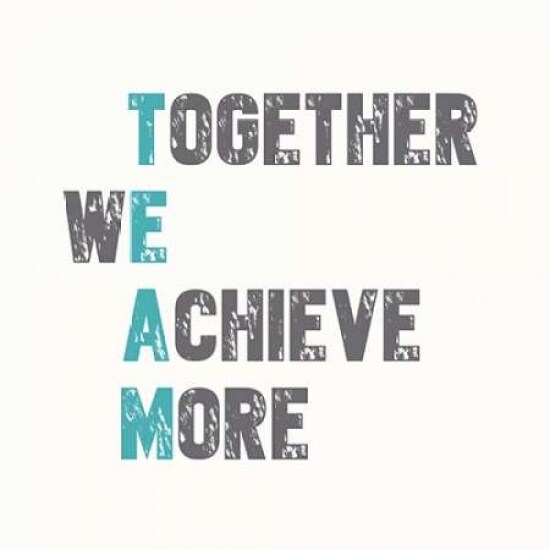 Together We Achieve More Poster Print by Bella Dos Santos - Item # VARPDX907DOS1686