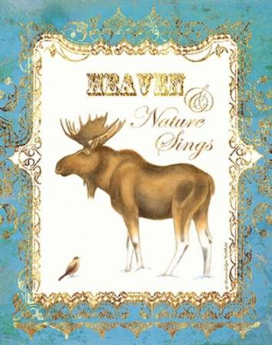 Moose in Snow Poster Print by Gwendolyn Babbitt - Item # VARPDXBAB333