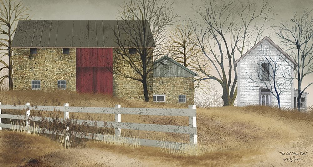 Old Stone Barn Poster Print by Billy Jacobs - Item # VARPDXBJ103