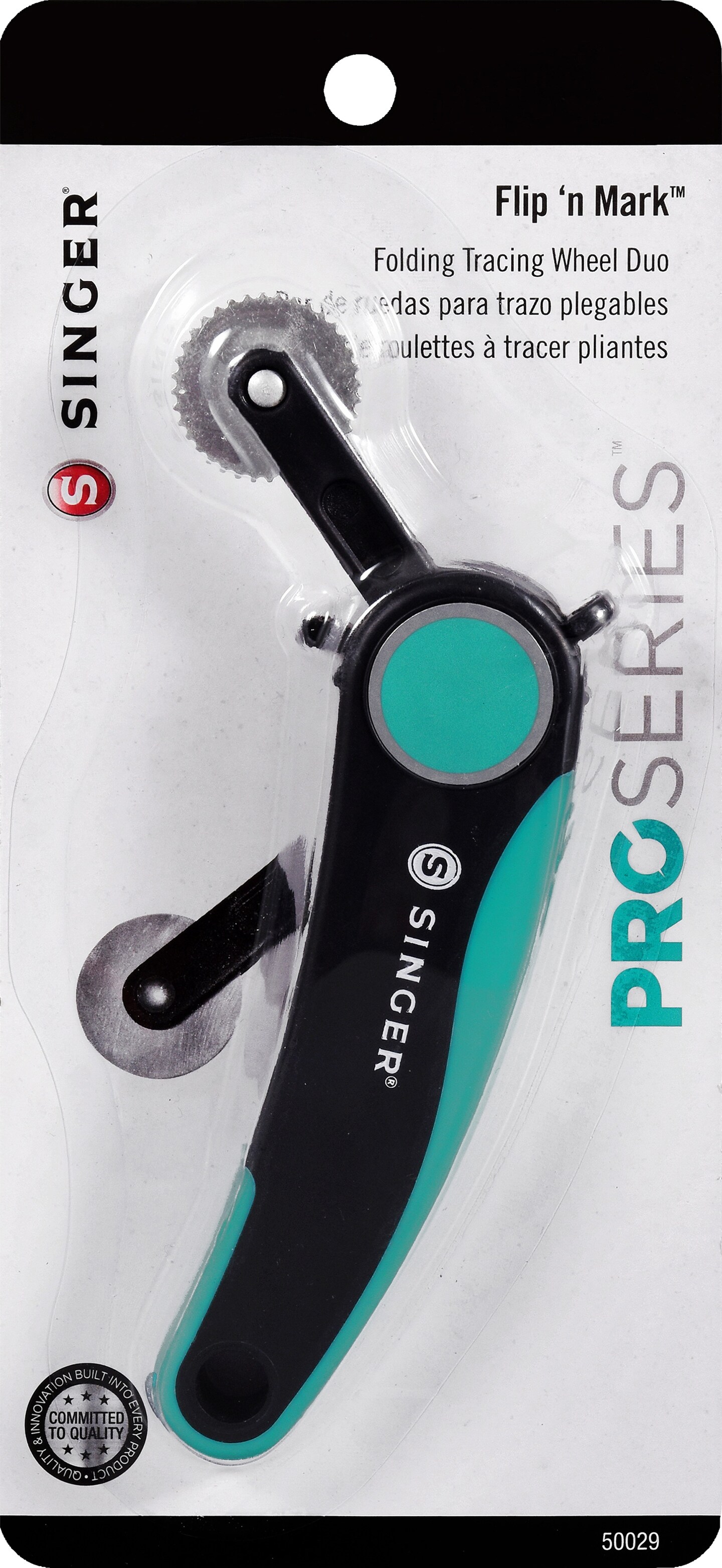 Singer Proseries Flip&#x27;n Mark Duo Tracing Wheel-Serrated &#x26; Smooth Edge