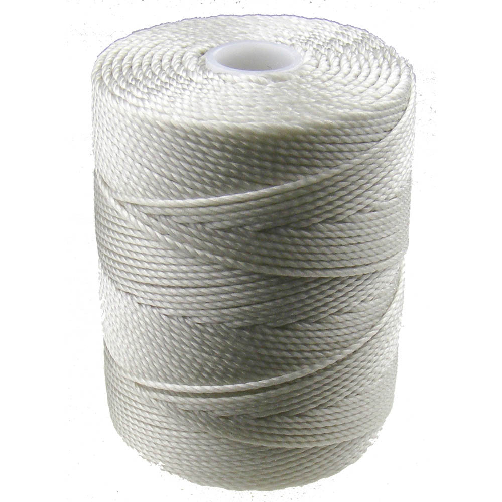 C-LON Bead Cord, Oyster - 0.5mm, 92 Yard Spool