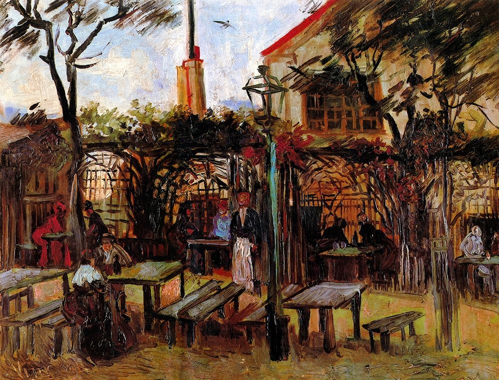 Terrace Of La Guinguette Cafe Poster Print by Vincent Van Gogh - Item # VARPDX374560
