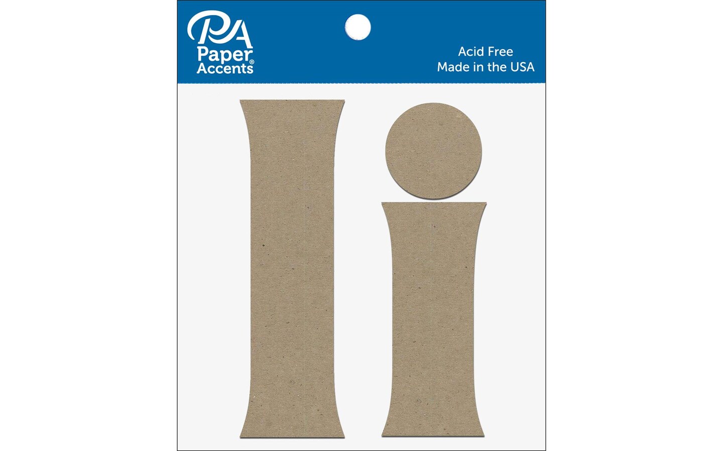 Chipboard Letter 4" Ii 2pc Natural Michaels