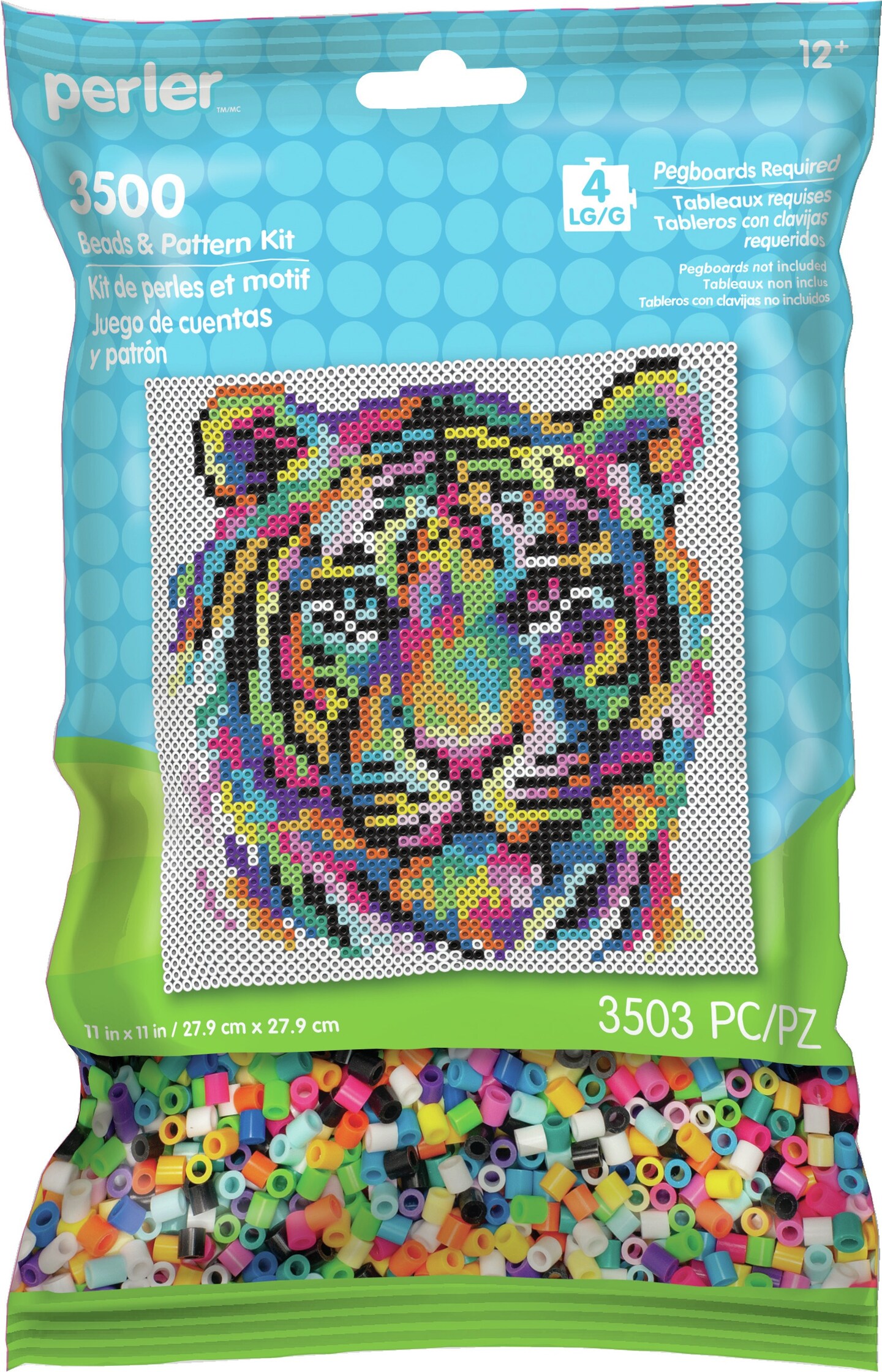 Perler Pattern Bag-Rainbow Tiger
