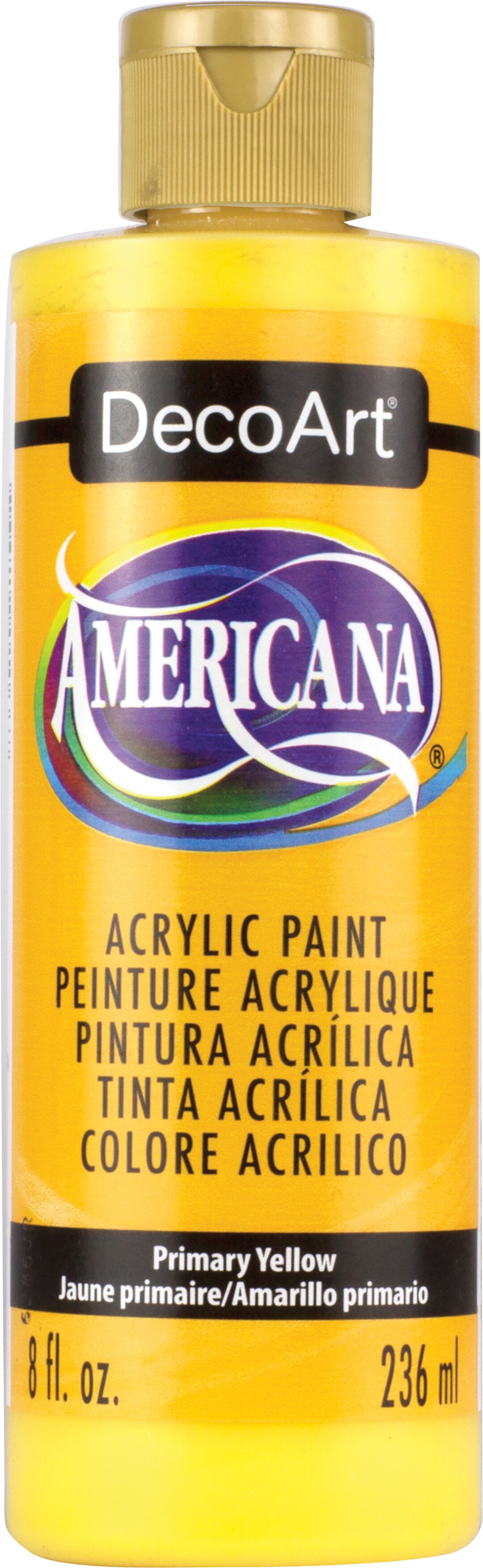 DecoArt Acrylic Paint Primary Yellow 8 oz