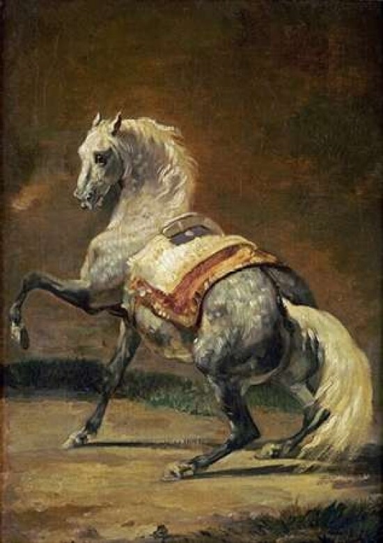 Dappled Grey Horse Poster Print by Theodore Gericault - Item # VARPDX266377