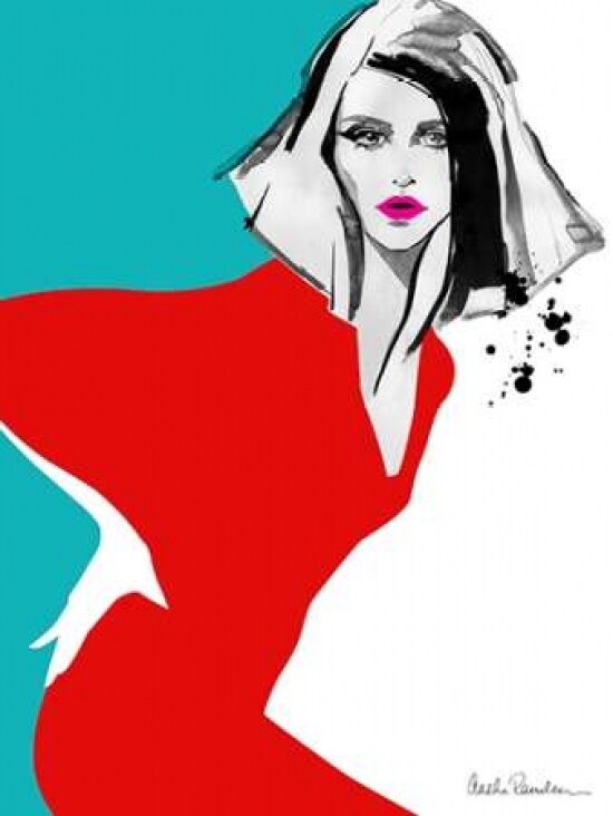 Red Dress Poster Print by Aasha Ramdeen - Item # VARPDXR717D