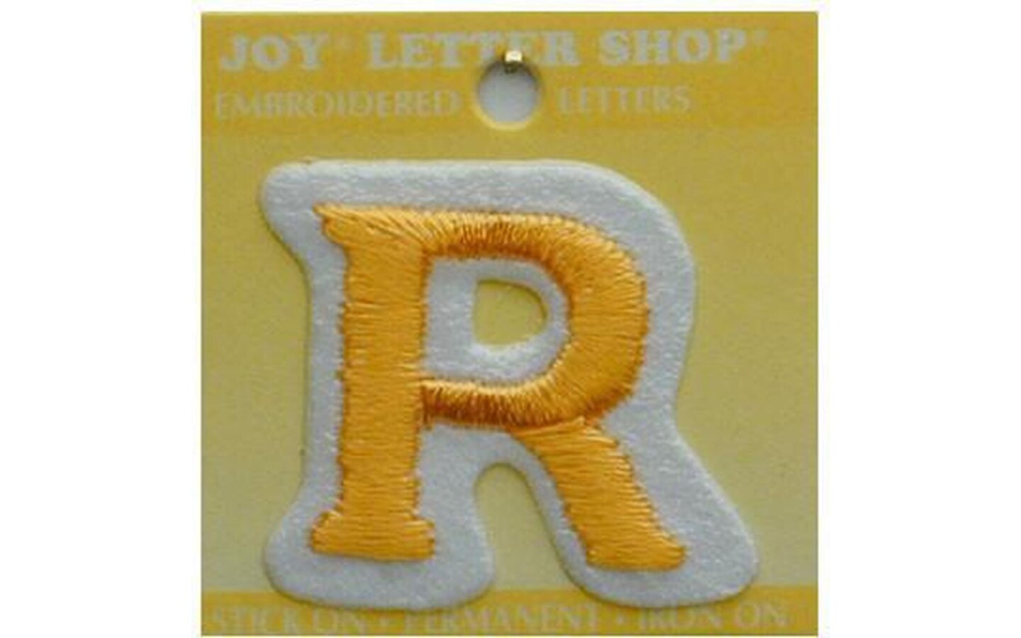 Joy Applique Letter Iron On Cooper 1.5" Gold R Michaels