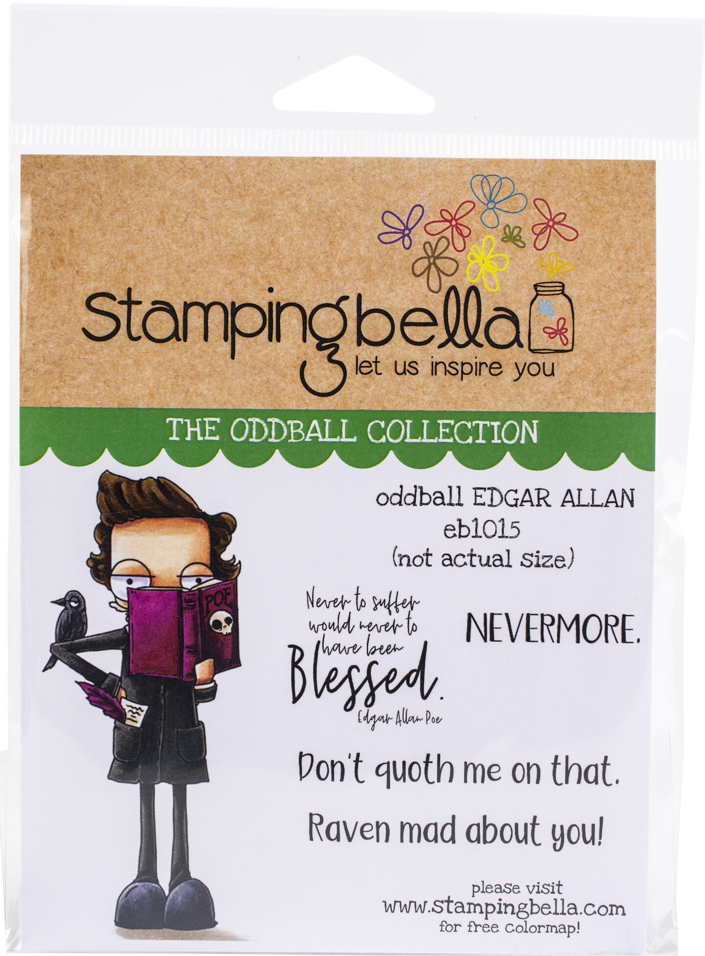 Stamping Bella Cling Stamps-Oddball Edgar Allan
