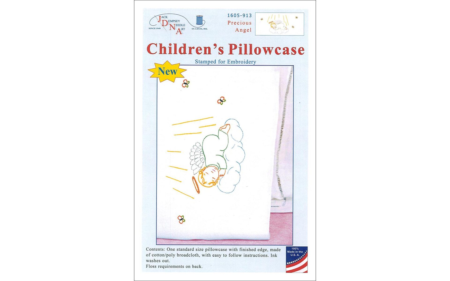 Jack Dempsey Children&#x27;s Pillowcase Precious Angel