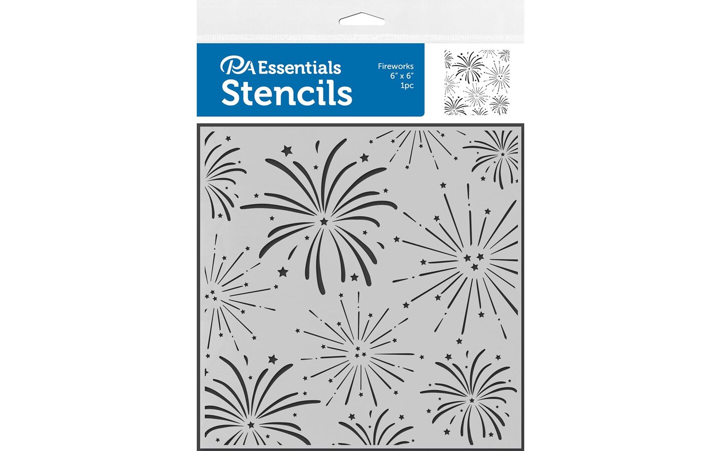 PA Essentials Stencil Star Pattern for Painting on Wood, Canvas