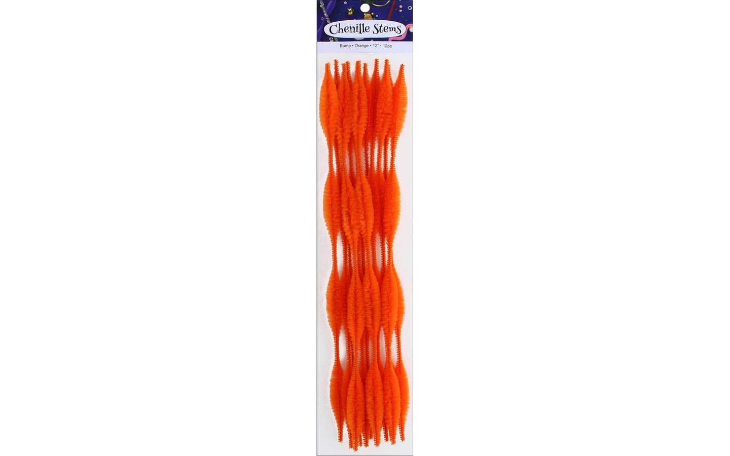 PA Ess Bump Chenille Stem 12&#x22; 12pc Orange