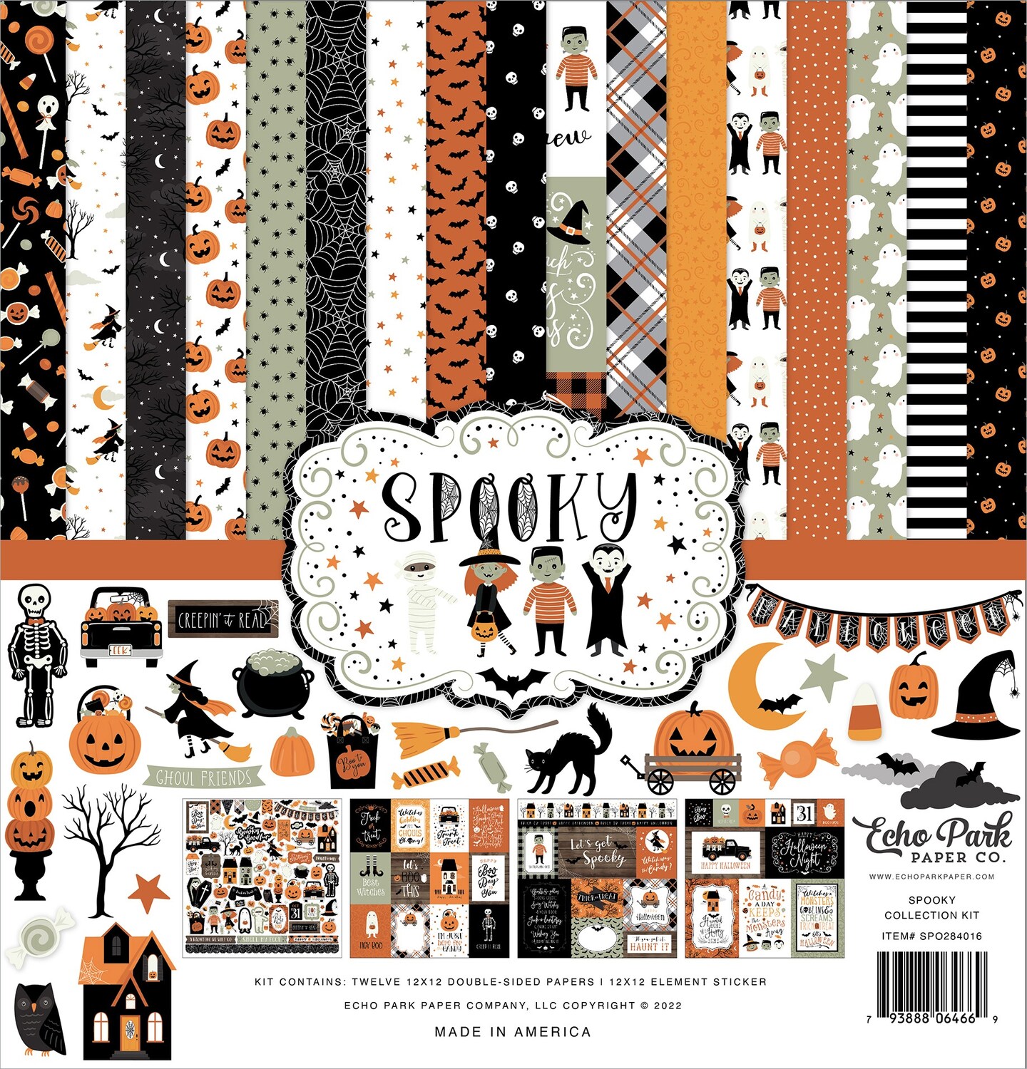 Echo Park Collection Kit 12&#x22;X12&#x22;-Spooky