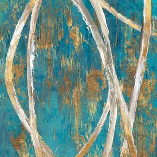 Teal Abstract I Poster Print by PI Galerie