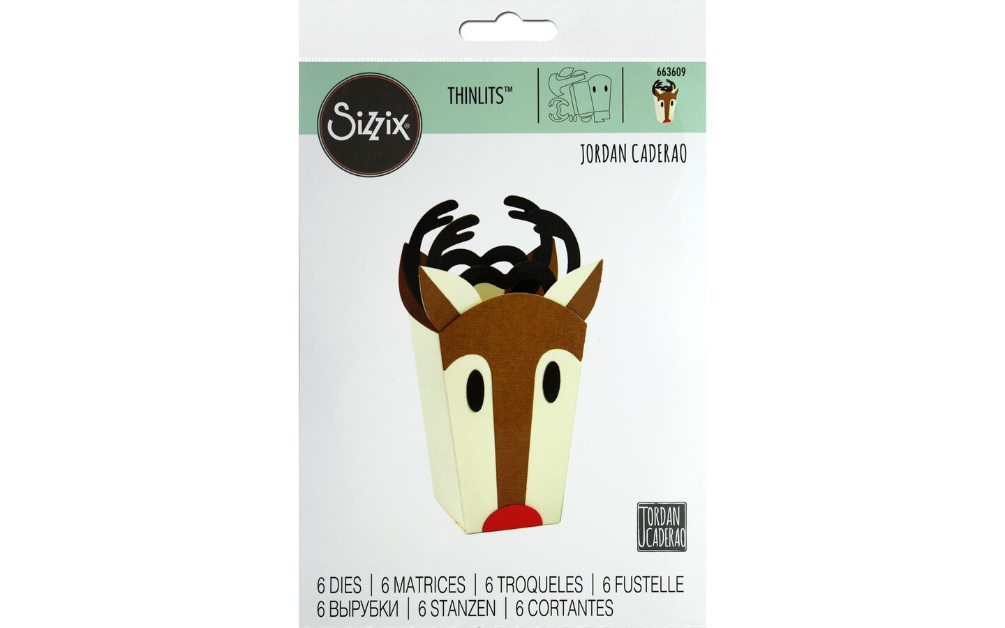 Sizzix JCaderao Thinlits Die Reindeer Bag