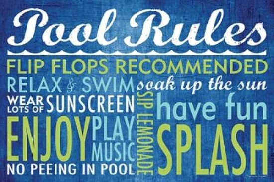 Pool Rules Poster Print by Stephanie Marrott Item VARPDXSM10298