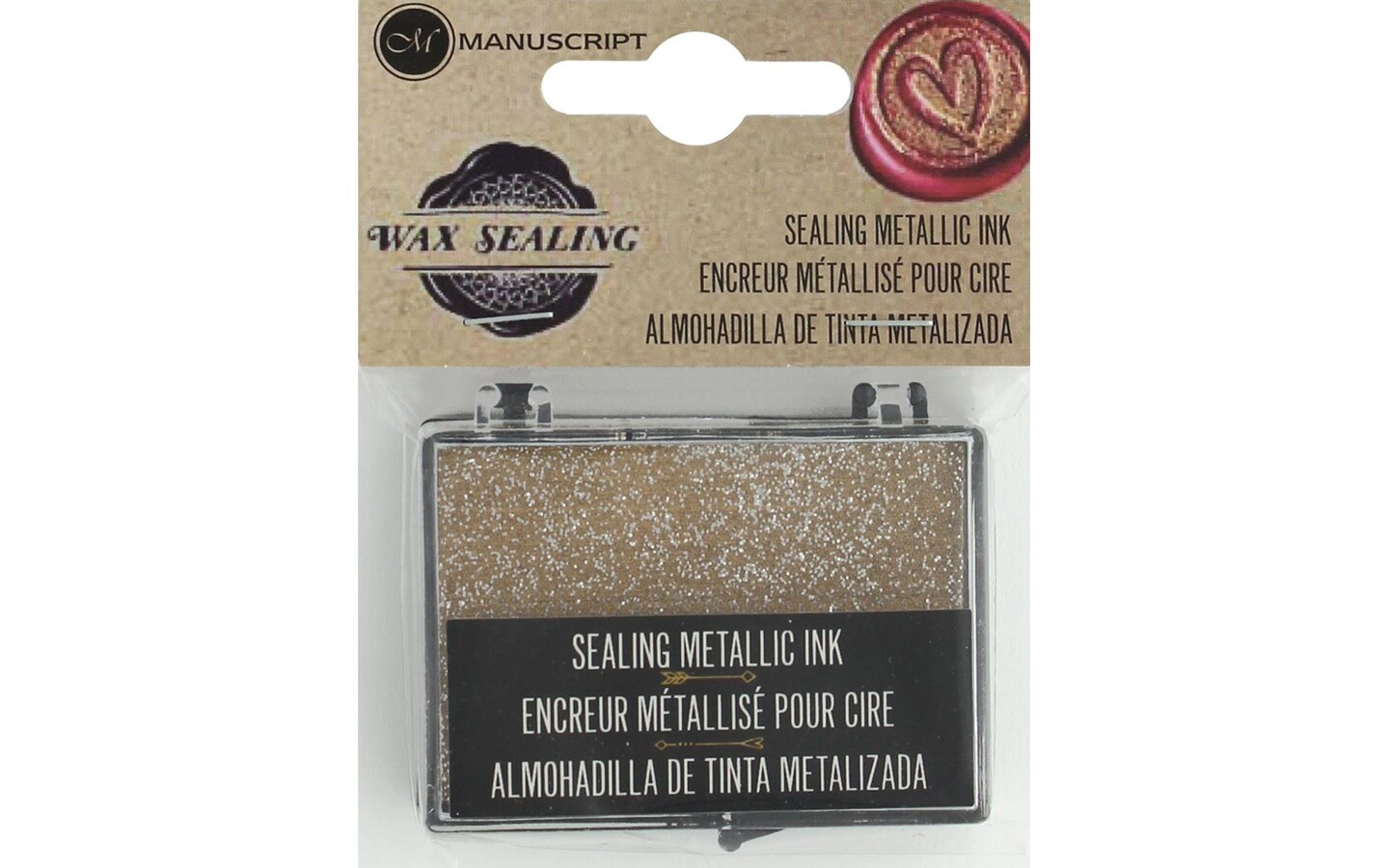 Manuscript Wax Sealing Ink Pad Metallic Gold