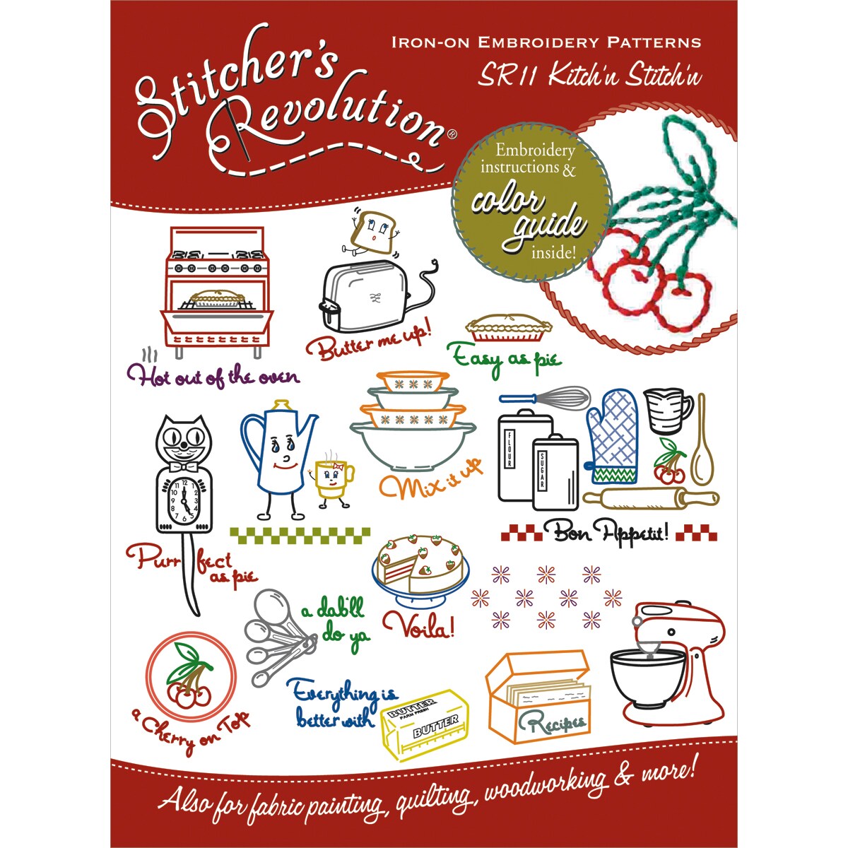 Stitcher&#x27;s Revolution Iron-On Transfers-Kitchen Inspirations