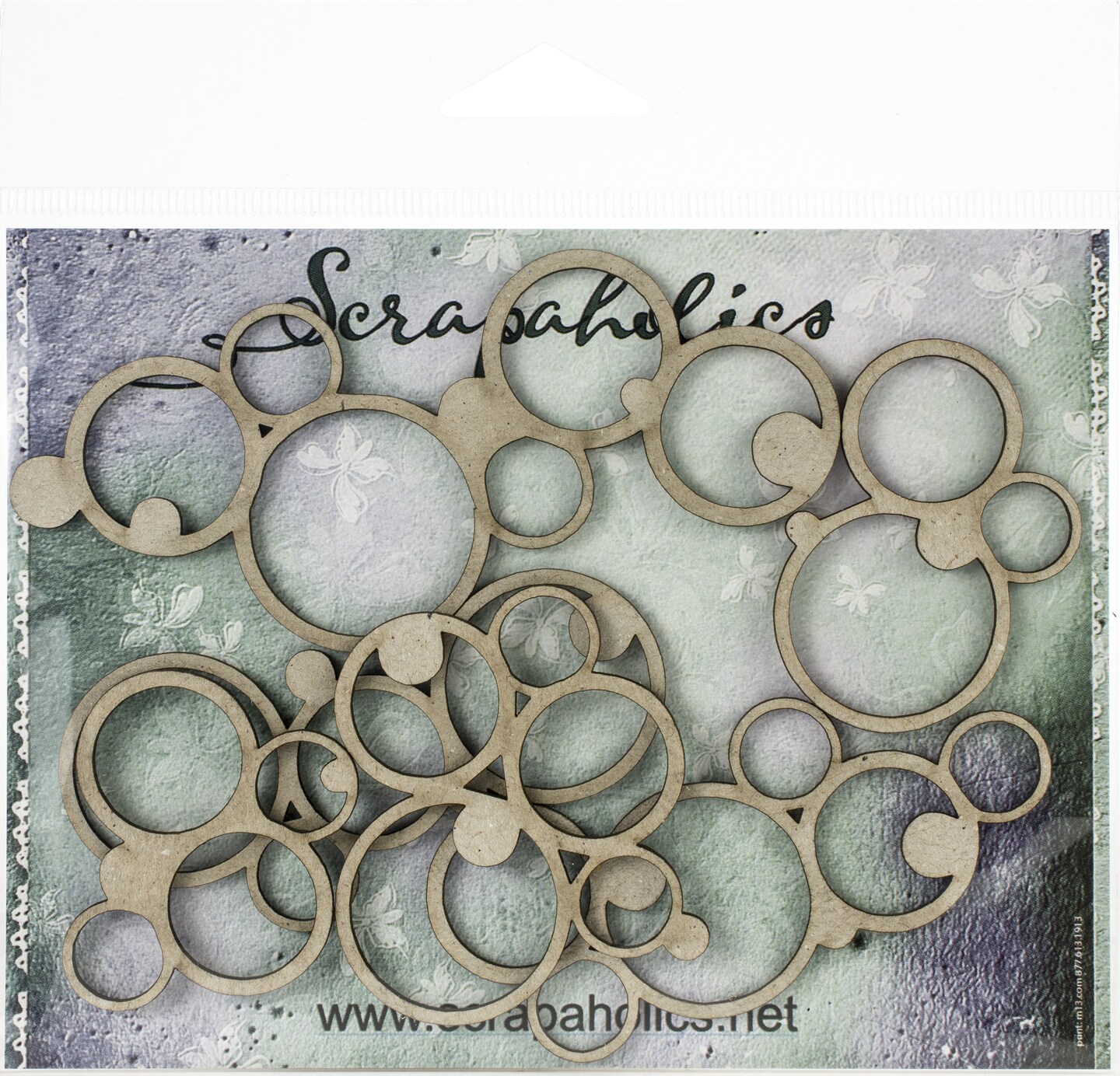 Scrapaholics Laser Cut Chipboard 1.8Mm Thick-Circle Clusters, 6/Pkg, 1.5&#x22;-4.25&#x22;