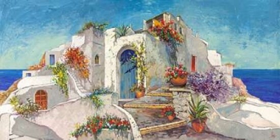 Casa nelle Cicladi Poster Print by  Luigi Florio - Item # VARPDX2LR3429