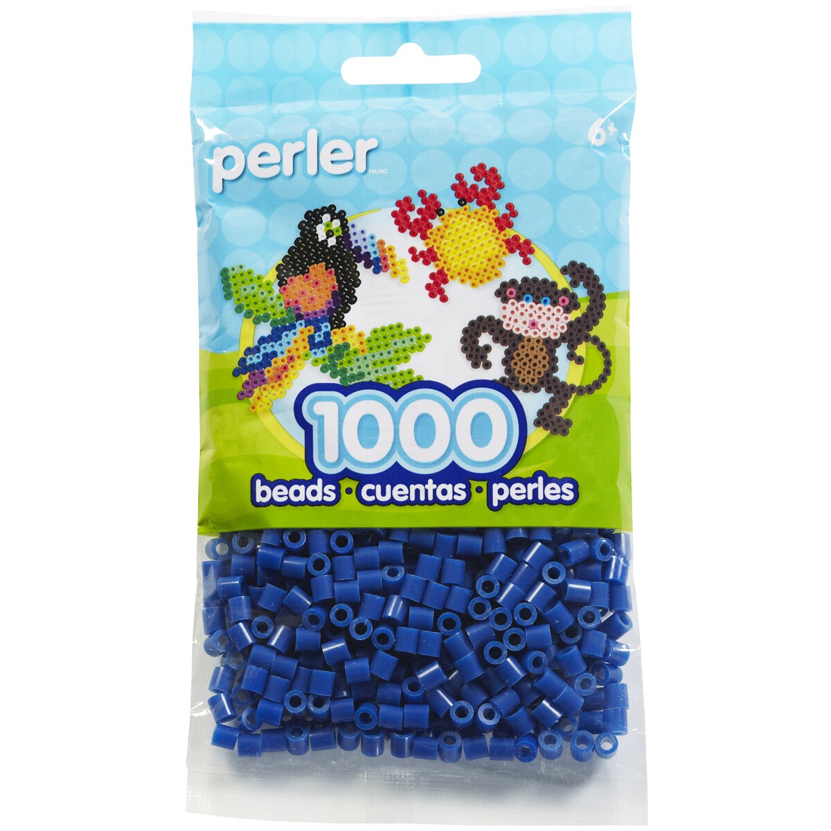 Perler Beads 1,000/Pkg-Dark Blue