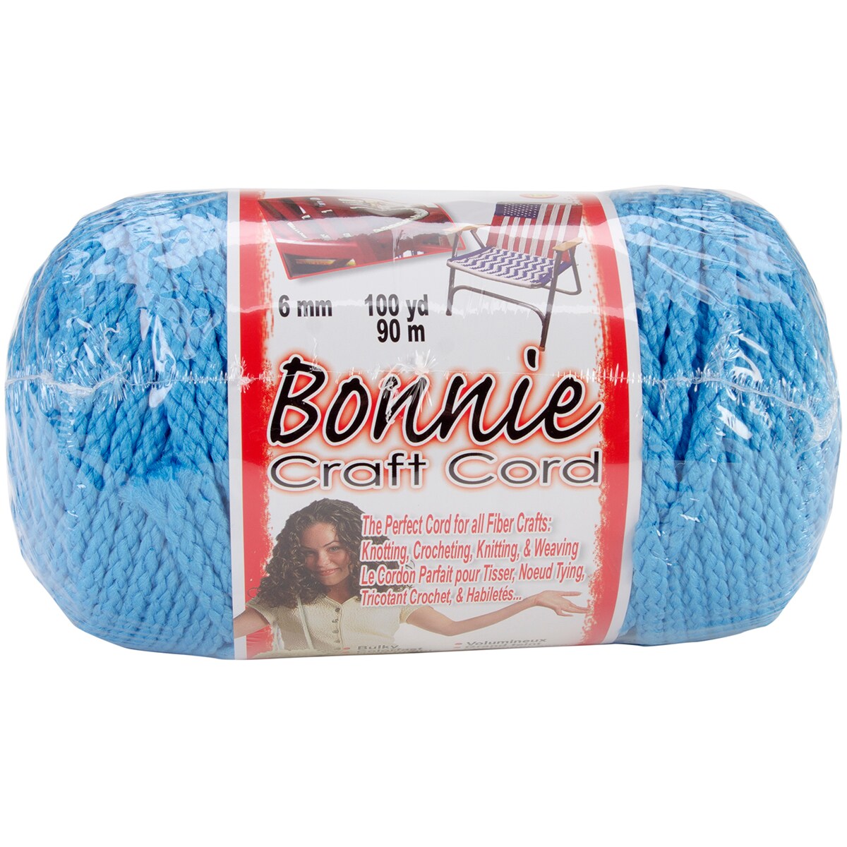 Pepperell Bonnie Macrame Craft Cord 6mmX100yd-Ocean