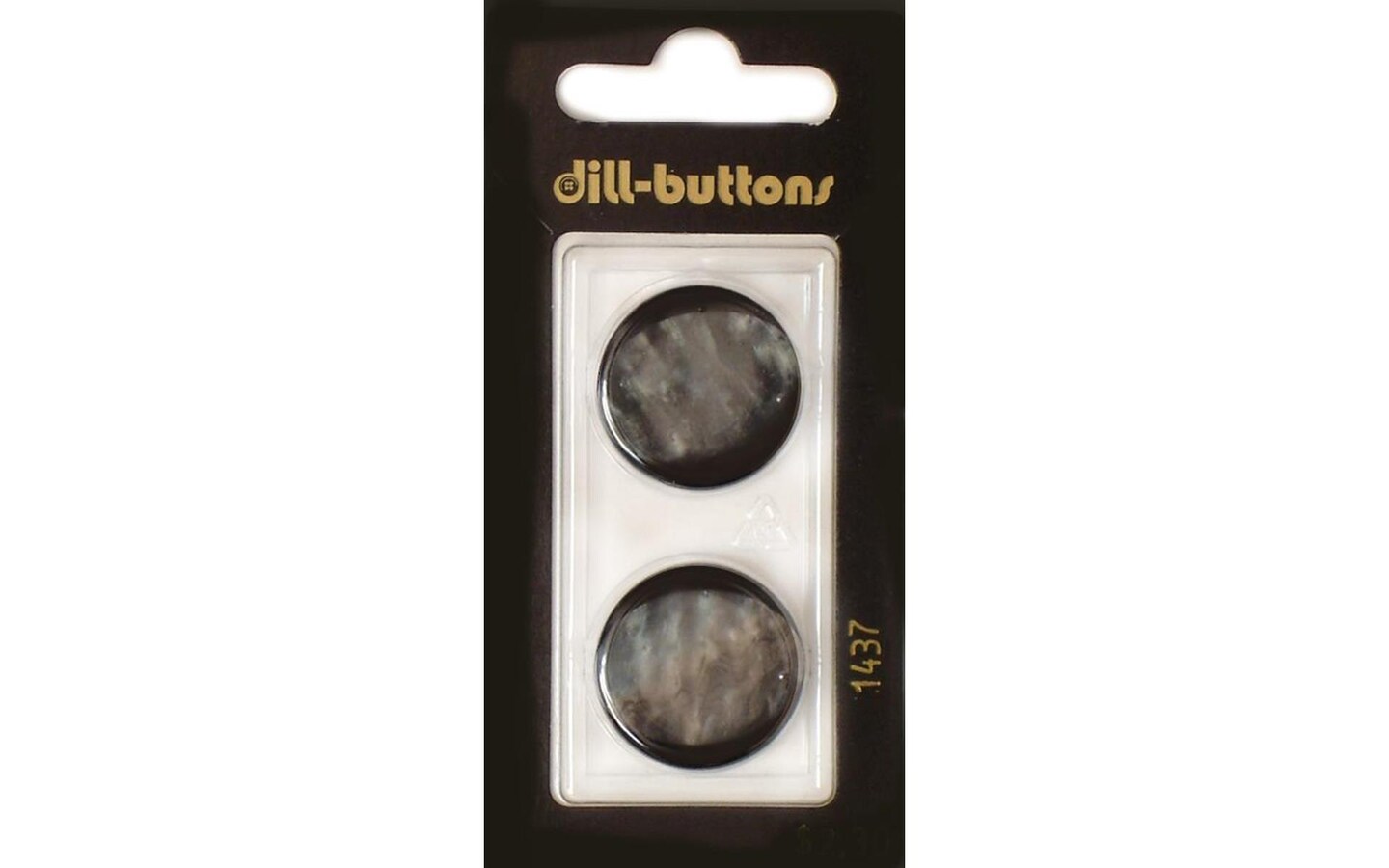 Dill Buttons 23mm 2pc Shank Navy