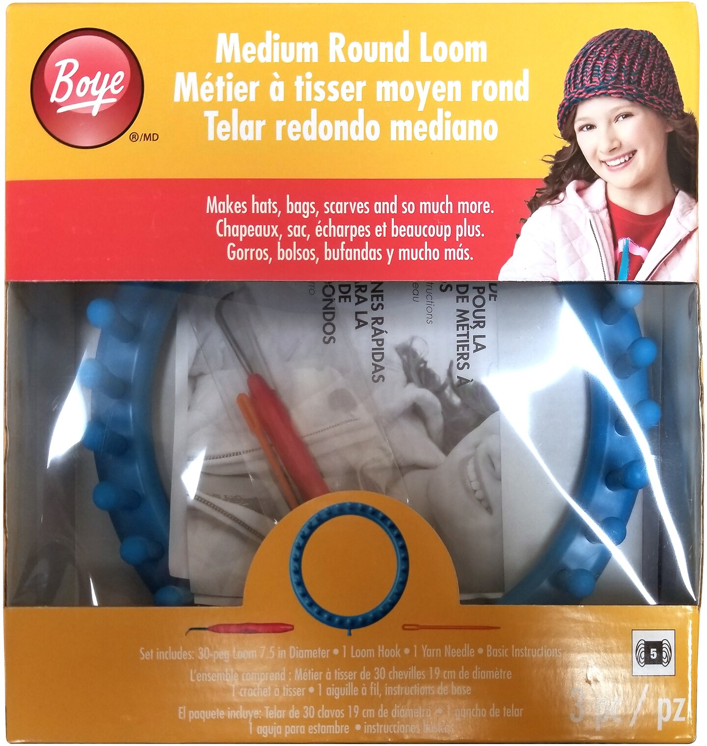 Boye Medium Round Loom-7.5&#x22;