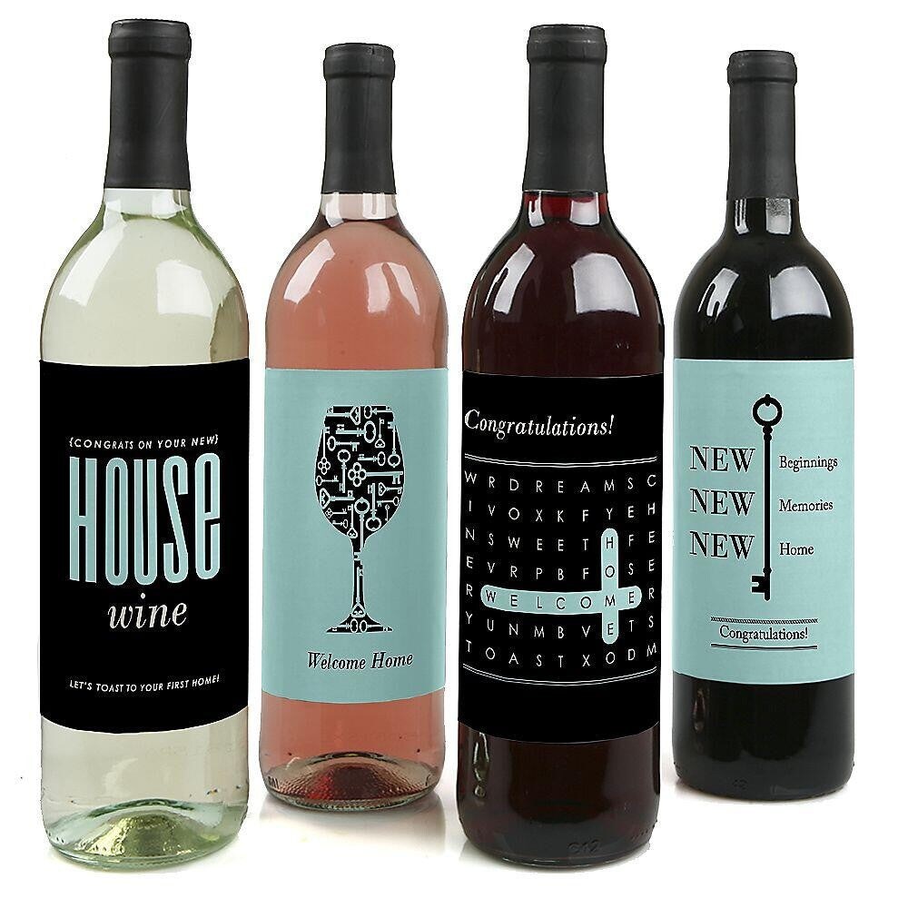 Housewarming Gift New Place Housewarming Wine Label Gift for Her