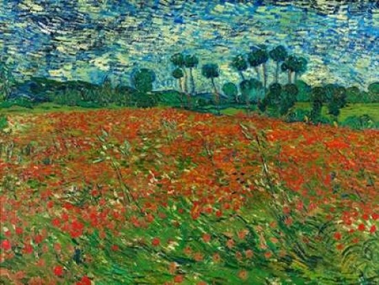Poppy field Poster Print by Vincent Van Gogh - Item # VARPDX3VG1539