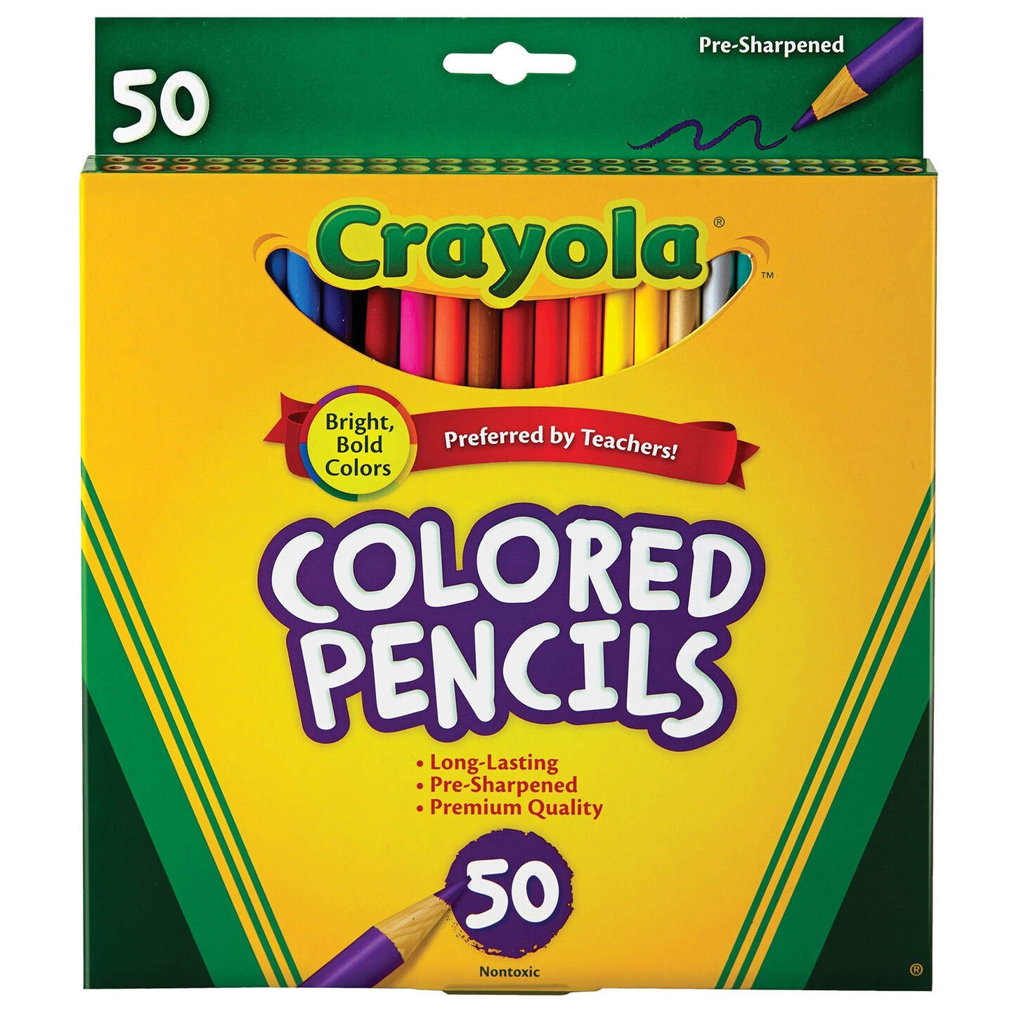 Crayola Colored Pencils-50/Pkg Long