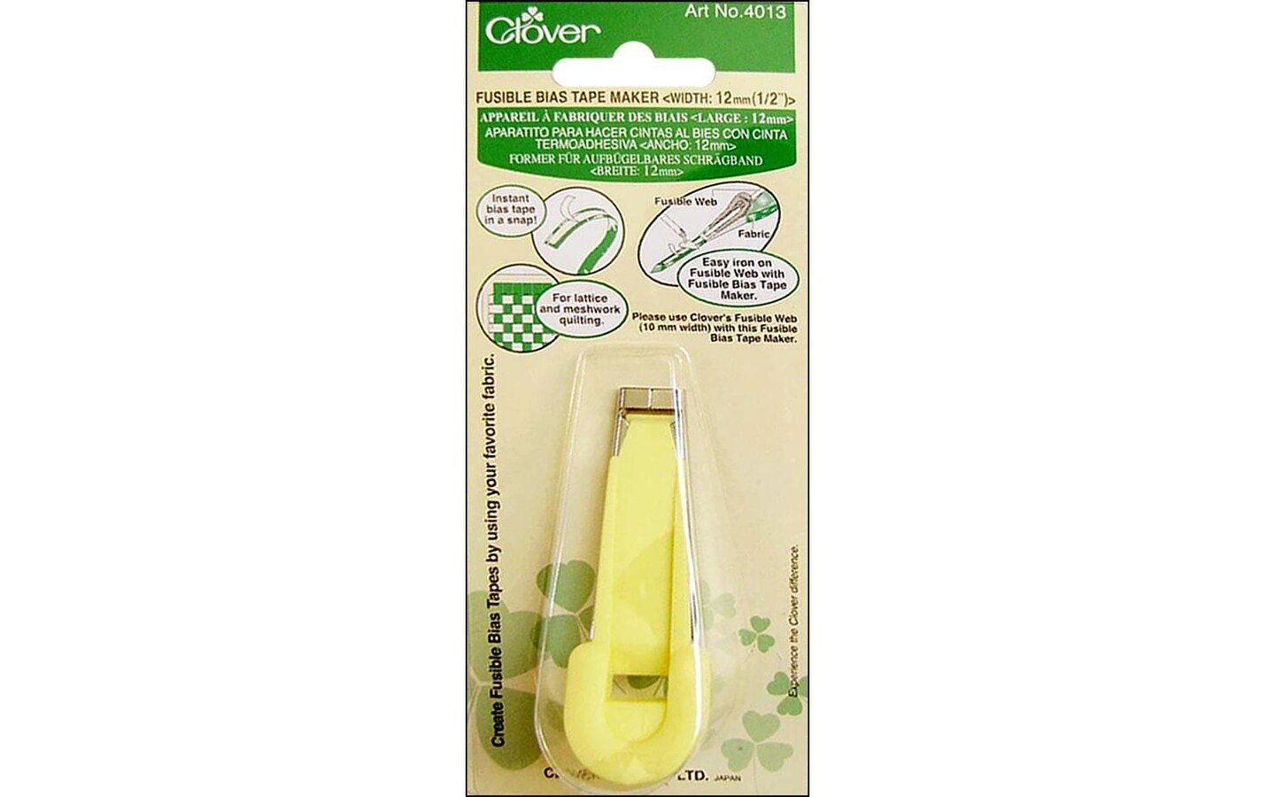 Clover Fusible Bias Tape Maker 12mm(1/2