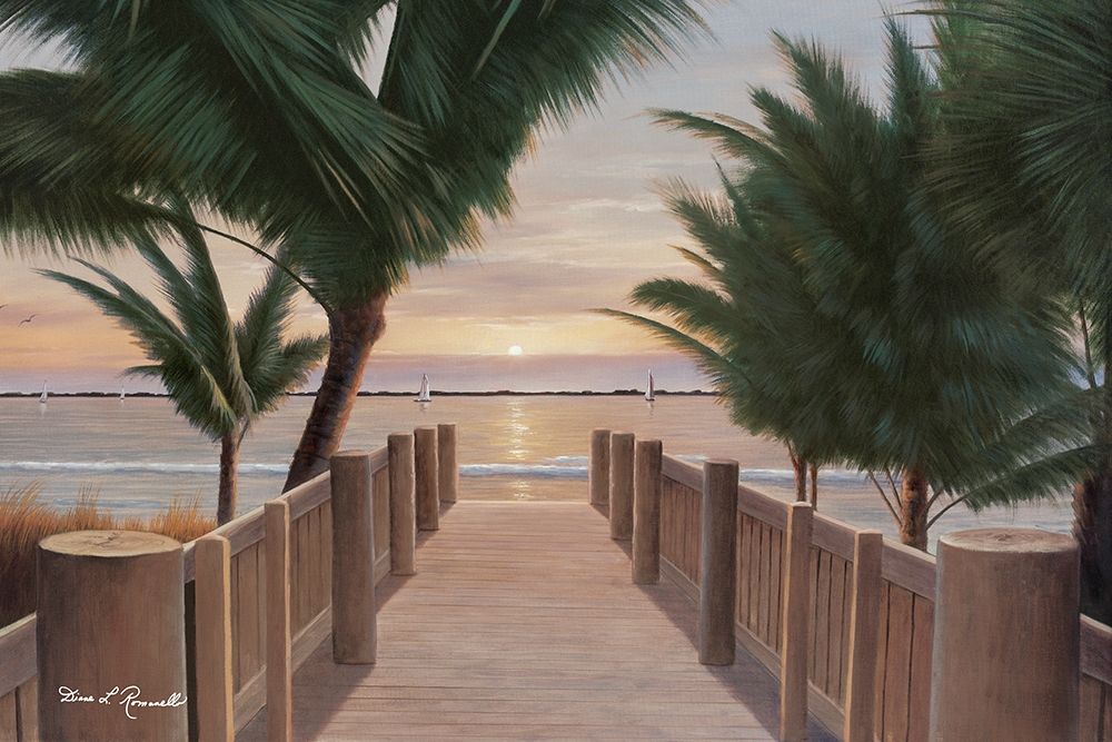 Palm Promenade Poster Print by Diane Romanello - Item # VARPDXR1124D