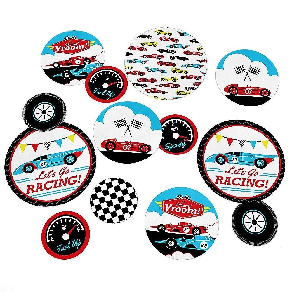 big-dot-of-happiness-let-s-go-racing-racecar-baby-shower-or-race-car-birthday-party-giant-circle-confetti-party-d-cor-large-confetti-27-count-michaels for Free Printable Race Car Cupcake Toppers Big Dot of Happiness Let's Go Racing - Racecar - Baby Shower or Race Car Birthday Party Giant Circle Confetti - Party Décor - Large Confetti 27 Count | Michaels for Free Printable Race Car Cupcake Toppers