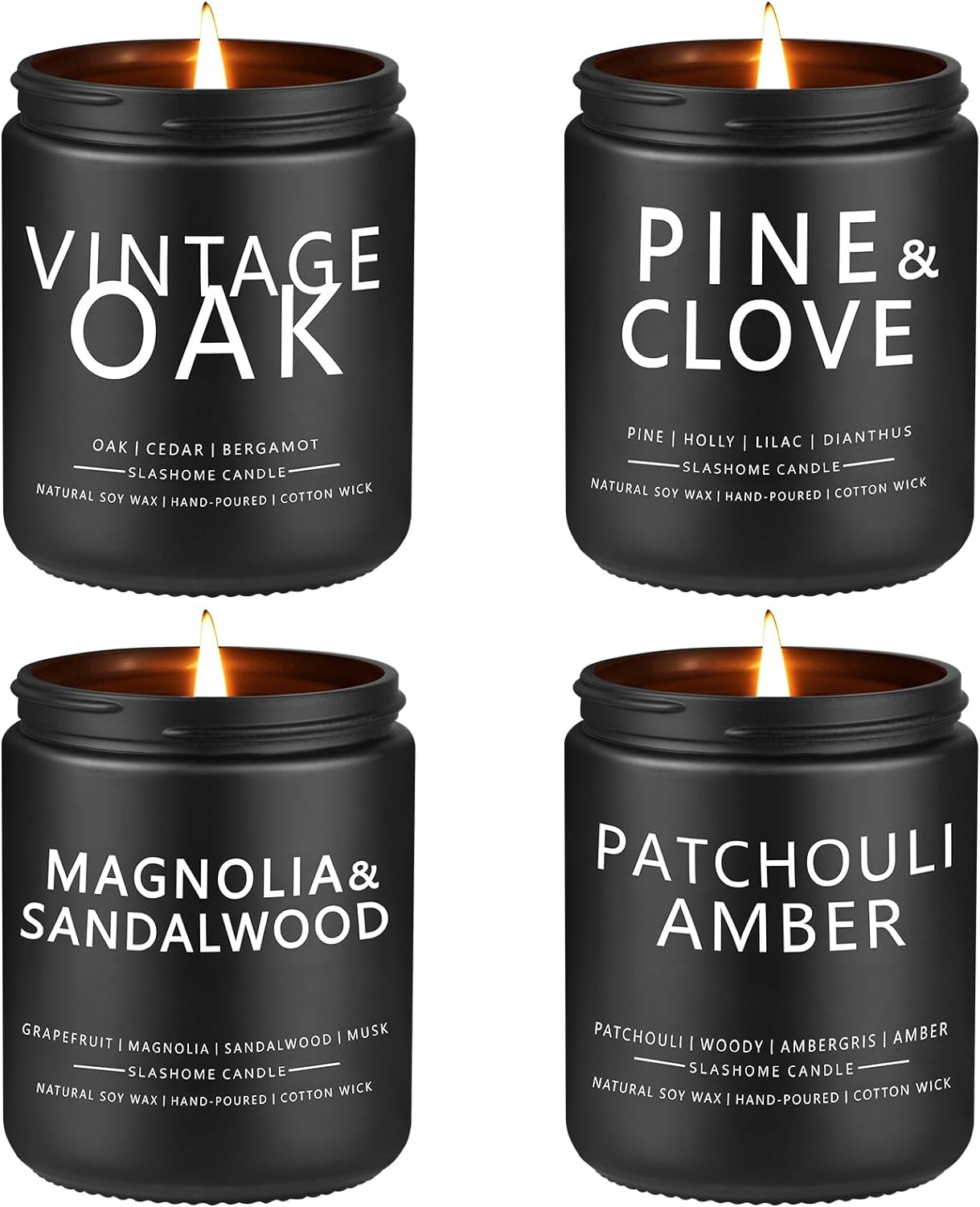 Assorted Scented Candles for Father&#x27;s Day Gift 4 Pack