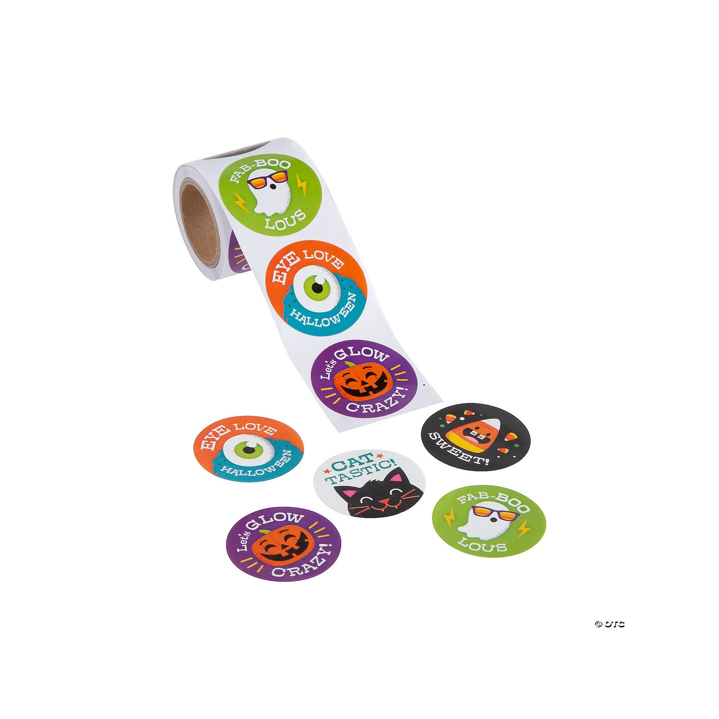 Halloween Pun Sticker Roll 100 Pc.