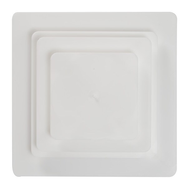 12&#x22; Square White Separator Plate