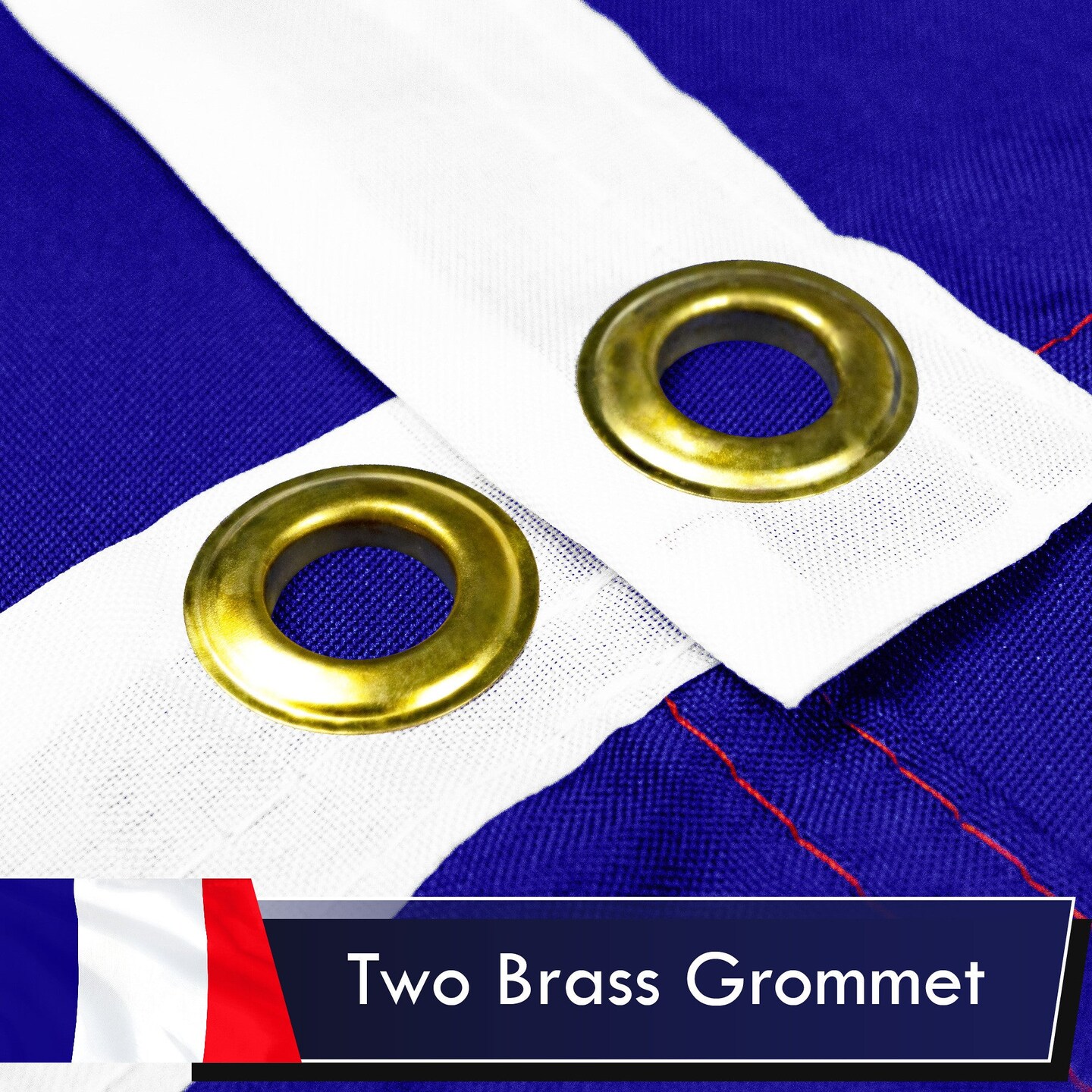 France (French) Flag 75D Printed Polyester 3x5 Ft