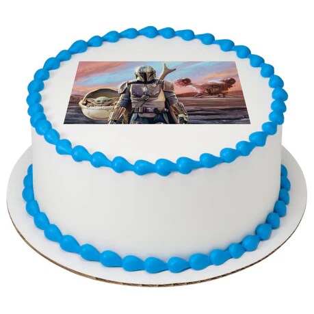 Star Wars The Mandalorian &#x26; The Bounty Edible Cake Image PhotoCake&#xAE;