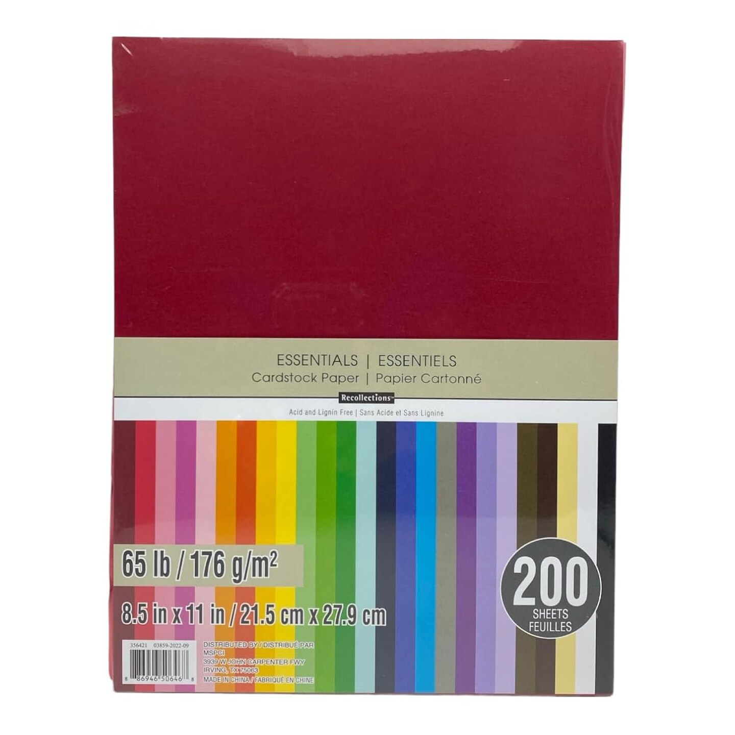 Cardstock Paper, Essentials 20 Colors - 200 Sheets 8-1/2 X 11
