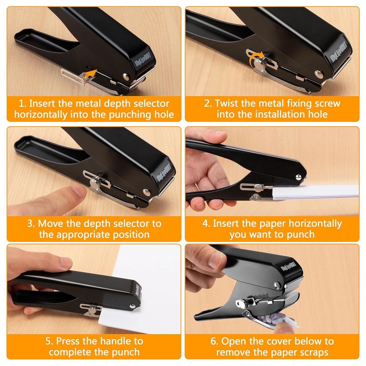Slot Puncher, Badge Hole Punch for Id Card, PVC Slot and Paper, Heavy-Duty Hole Punch for Pro Use