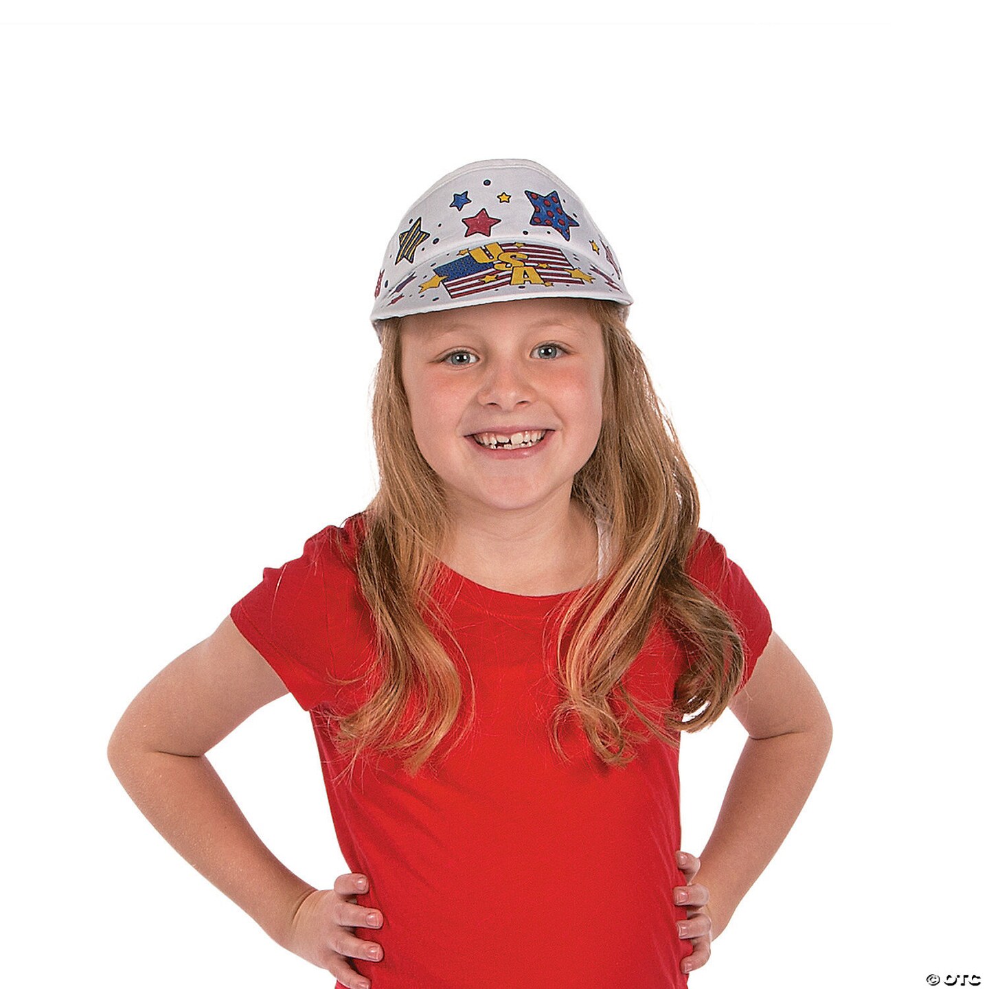 Color Your Own Patriotic Visors - 12 Pc.