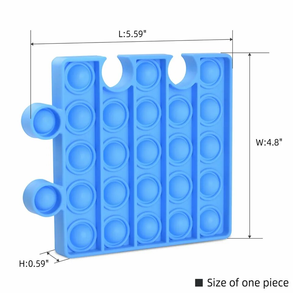 Kitcheniva Popit Fidget Toy Push Bubble Sensory Stress Relief