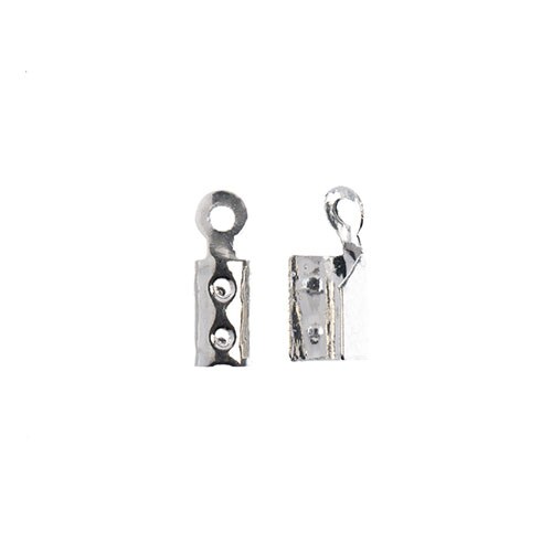 John Bead Must Have Findings 10mm Fold Over Cord Ends, 32pcs