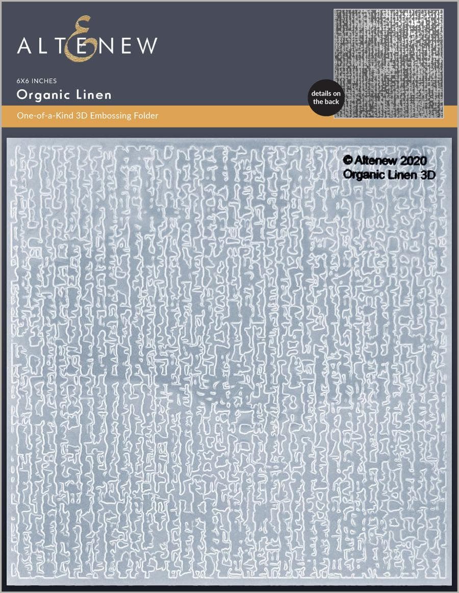 Organic Linen 3D Embossing Folder