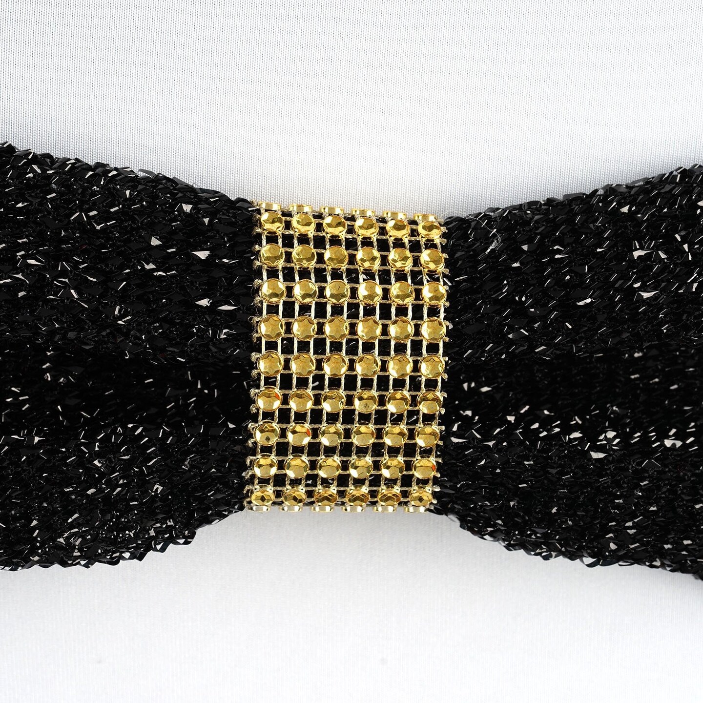 20-Pieces Diamond Rhinestone Mesh Napkin Rings
