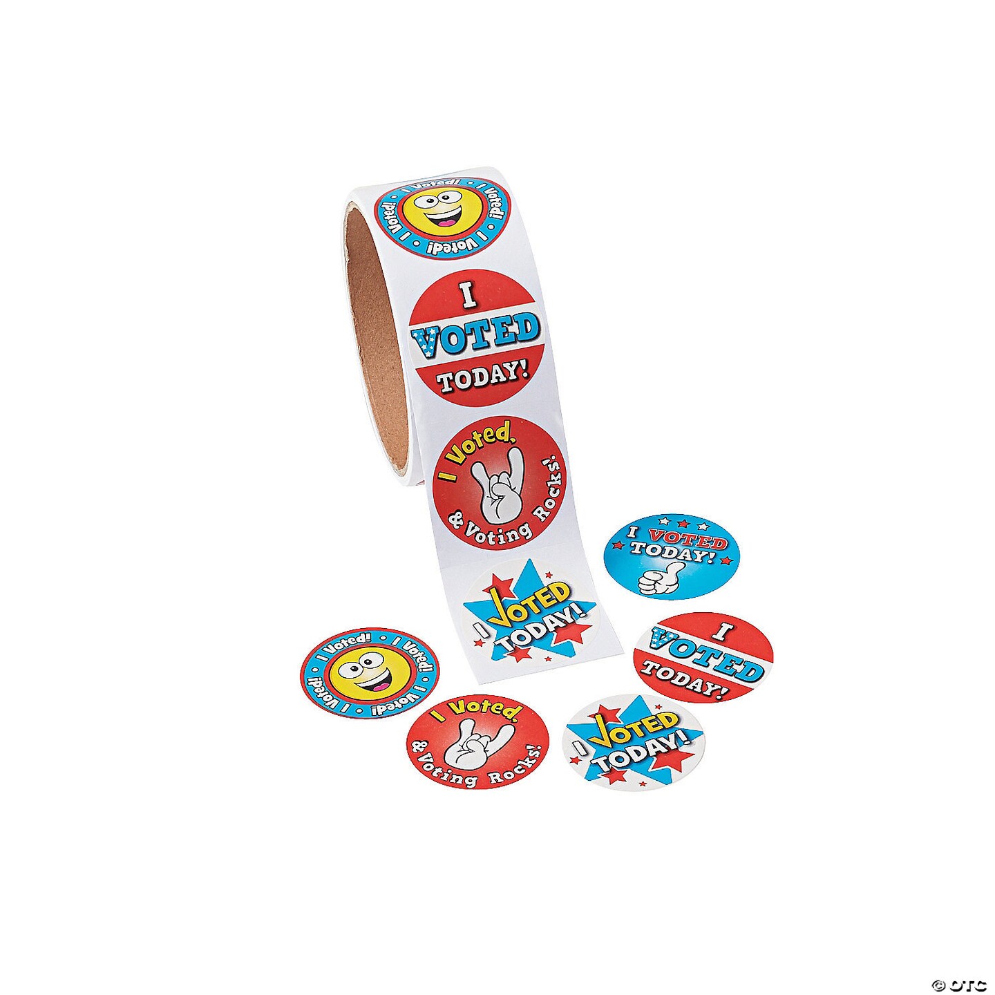 I Voted Today Sticker Roll - 100 Pc.
