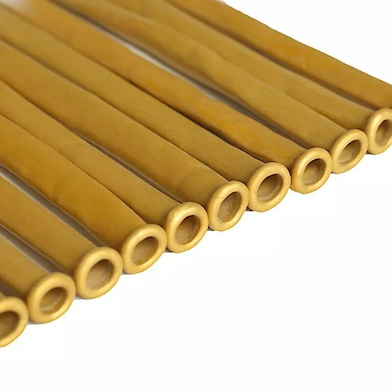 50 GOLD 30&#x22; Long Modeling Twisting Metallic Latex BALLOONS