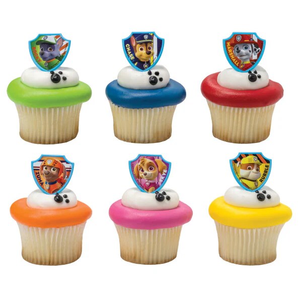 PAW Patrol Ruff Ruff Rescue Cake Cupcake Rings - 12ct per order