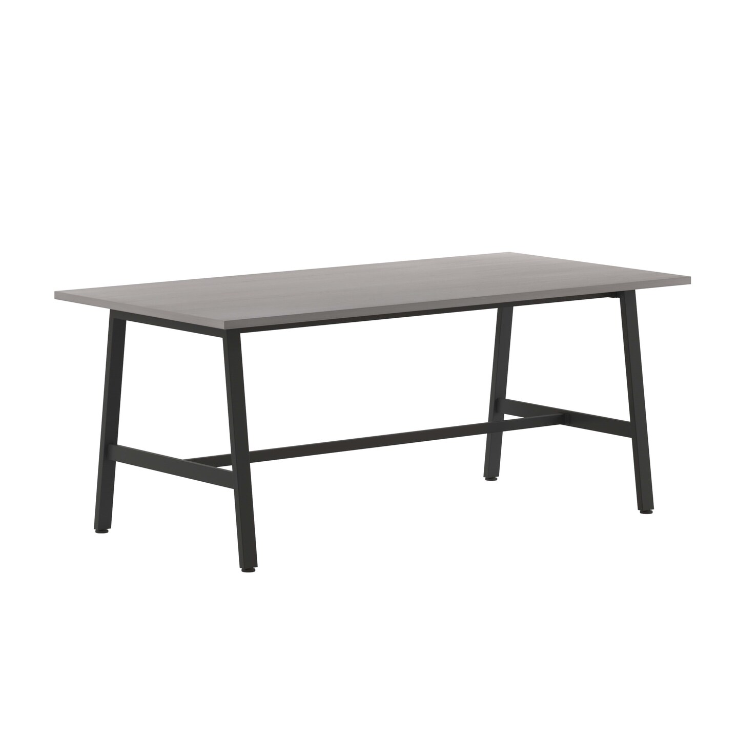 Emma and Oliver Remy 72x36 Dining or Gaming Table with Double Sided Laminate Table Top and Heavy Duty A-Frame Steel Base